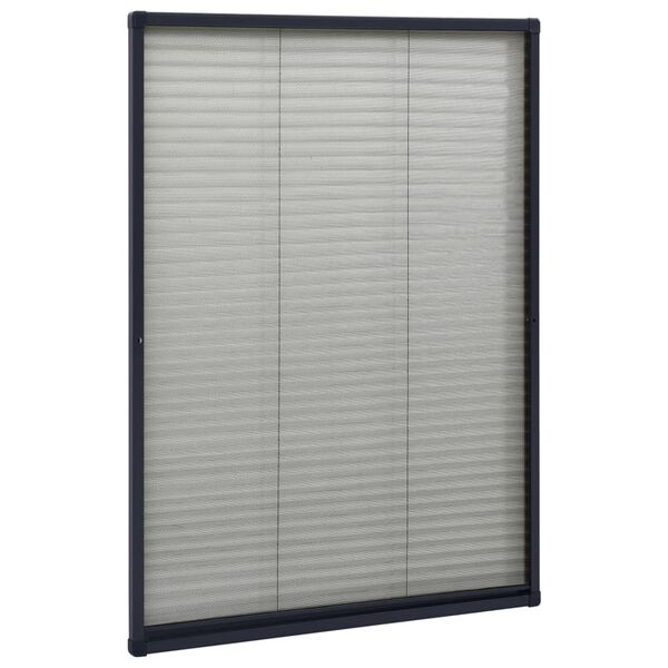 vidaXL Window Screen Anthracite Aluminum frame, Fiberglass mesh