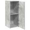 vidaXL Storage Cabinet Concrete Gray Engineered Wood Compact