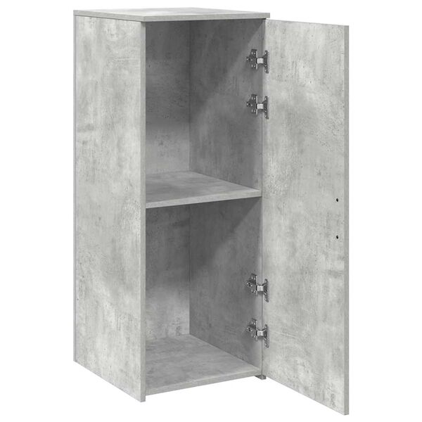 vidaXL Storage Cabinet Concrete Gray Engineered Wood Compact