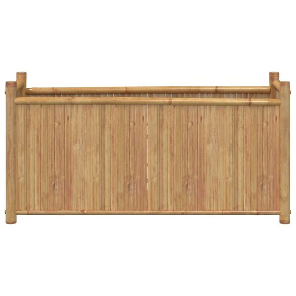 vidaXL Planter Natural bamboo Bamboo 39.4 x 11.8 x 19.7 in