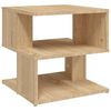 vidaXL Side Table Sonoma Oak Engineered Wood Compact Side Table Square
