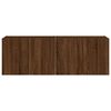 vidaXL TV Wall Cabinet Set of 2 Brown Oak Engineered Wood
