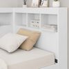 vidaXL Storage Headboard with Shelf White 35.43 in Engineered Wood