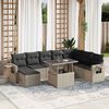vidaXL Garden Sofa Set Light Grey