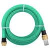 vidaXL Suction Hose Green PVC, Brass 23-foot length Suction Hose