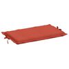 vidaXL Sun Lounger Cushion Melange Red 100% Polyester 73.2 x 22.8 in