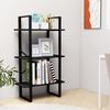 vidaXL Storage Shelf Black Metal Medium Storage Shelf Rectangular