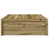 vidaXL Garden Footstool Natural Impregnated Pine Wood Large Modular