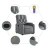 vidaXL Stand Up Massage Recliner Chair Gray