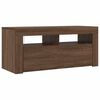 vidaXL TV Cabinet Brown oak Engineered wood Compact TV Cabinet