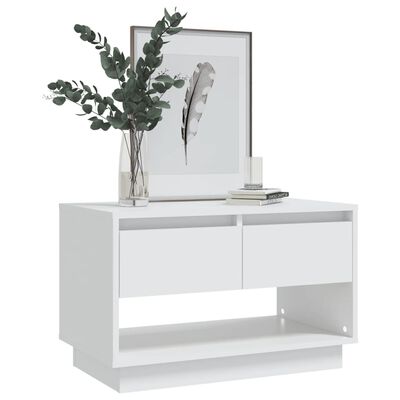 vidaXL TV Cabinet White 27.6"x16.1"x17.3" Engineered Wood