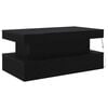vidaXL Coffee Table Black Oak Engineered Wood Medium Coffee Table