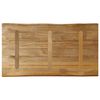 vidaXL Table Top Natural Mango Wood Solid rough mango wood 47.2 x 23.6 in