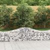 vidaXL Gabion Basket Set of 12 Silver Galvanized iron