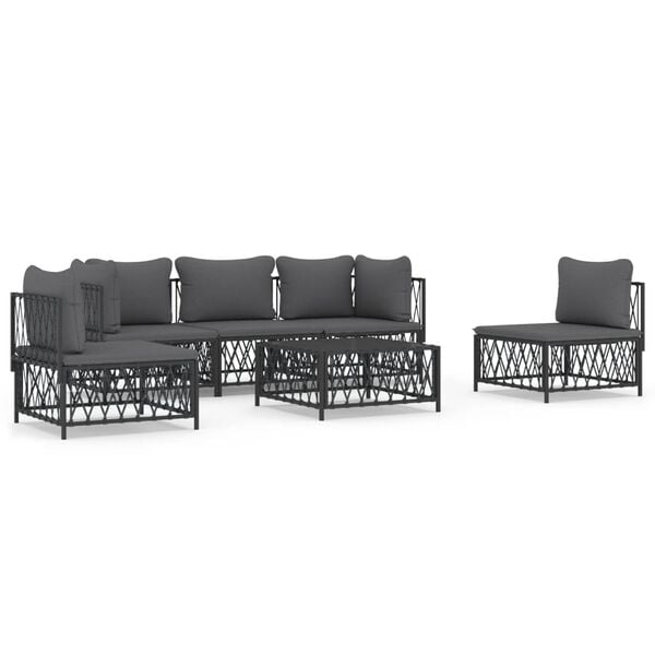 vidaXL Garden Lounge Set Anthracite