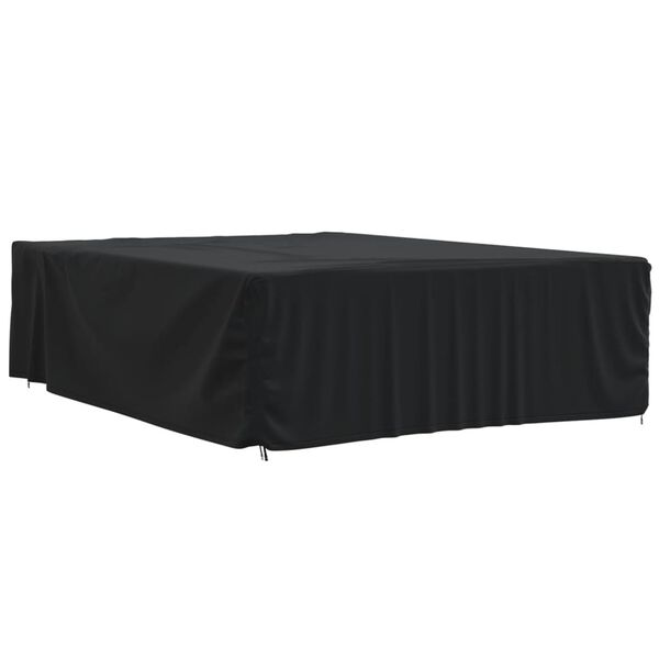 vidaXL Garden Furniture Cover Black 420D Oxford fabric with PU coating