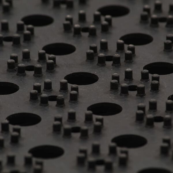 vidaXL Doormat Black 100% rubber 39.4 x 59.1 in Non-slip