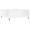 vidaXL Coffee Table White Engineered wood and metal Medium Coffee Table