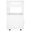 vidaXL Kitchen Trolley White 23.6x17.7x31.5" Engineered Wood