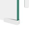 vidaXL TV Stand Clear Tempered Glass, Plastic 23.6 x 9.8 x 4.3 in