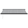 vidaXL Retractable Awning Anthracite and White