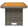 vidaXL Garden Table Grey and Brown