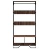 vidaXL Wardrobe Brown Oak Engineered Wood, Metal 35.4x19.7x70.9 in
