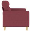 vidaXL 2-seater Sofa Wine Red Fabric (100% polyester), metal, textilene