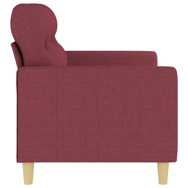 vidaXL 2-seater Sofa Wine Red Fabric (100% polyester), metal, textilene