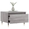 vidaXL Coffee Table Set of 2 Grey Sonoma Engineered wood, Metal Medium