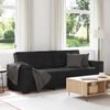 vidaXL 3-Seater Sofa Black Velvet 3-Seater Sofa Rectangular