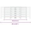 vidaXL Radiator Cover White 80.7x8.5x32.9" Engineered Wood