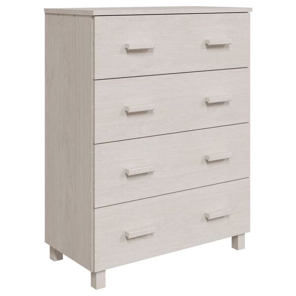 vidaXL Sideboard White Solid pinewood, MDF Medium Sideboard