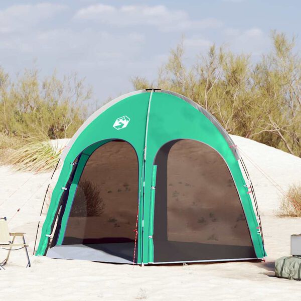 vidaXL Pool Tent with Roof sea green 366 x 305 x 231 cm Polyester