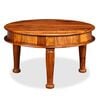 vidaXL Coffee Table Solid Acacia Wood 27.6"x27.6"x15.7"