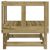 vidaXL Garden Corner Sofa Natural Pine Treated Pine Wood Medium Modular