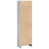 vidaXL Bookcase Grey Sonoma Engineered Wood Tall Bookcase Rectangular