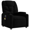 vidaXL Massage Recliner Chair Black Fabric (100% polyester), metal, plywood
