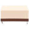 vidaXL Bench Cover Beige and brown 600D oxford with PVC coating Large