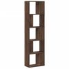 vidaXL Bookcase Brown oak Engineered wood Large Bookcase Rectangular