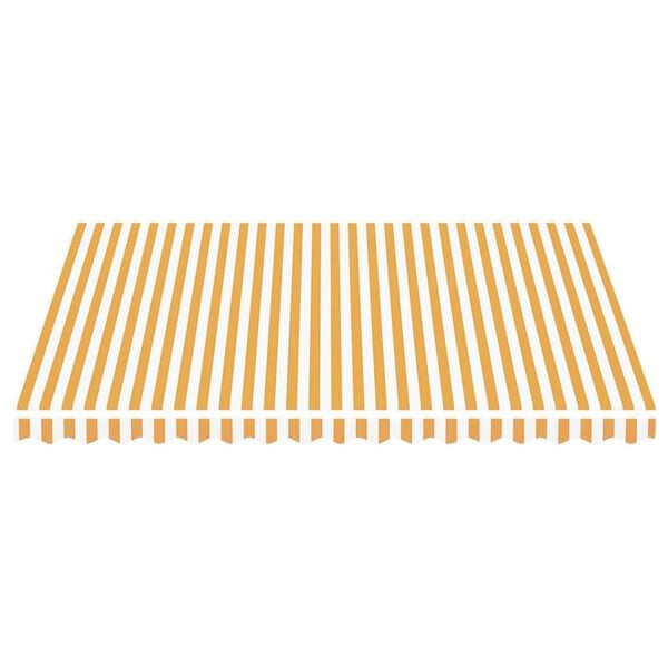 vidaXL Replacement Awning Fabric Yellow and White