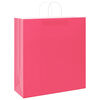 vidaXL Paper Bags 250 pcs with Handles Pink 45x17x48 cm
