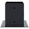 vidaXL Post Bases Square 4 pcs Anthracite 3.98x3.98" Powder-coated Steel