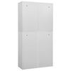 vidaXL Office Cabinet Light Grey Steel Large Office Cabinet