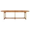 vidaXL Garden Dining Set Grey Solid acacia wood 11 Piece Durable