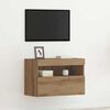 vidaXL TV Wall Cabinet Artisan oak 23.62 x 11.81 x 15.75 in