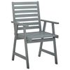 vidaXL Patio Dining Chairs 6 pcs Grey Solid Acacia Wood