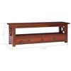 vidaXL TV Cabinet Brown Mahogany wood Medium TV Cabinet Rectangular