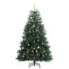 vidaXL Artificial Hinged Christmas Tree 300 LEDs & Ball Set 82.7"