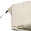 vidaXL Party Tent Cream Aluminum alloy frame 20 x 10 ft Foldable